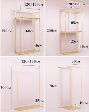 Kệ sắt treo quần áo thời trang cao cấp – Thiết kế theo yêu cầu-KST 005