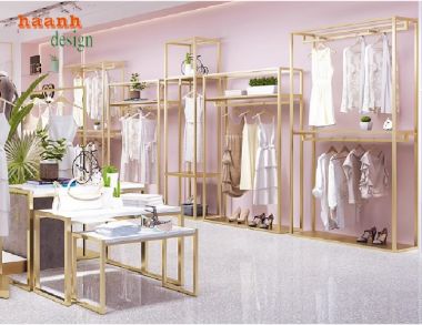 Kệ sắt treo quần áo thời trang cao cấp – Thiết kế theo yêu cầu-KST 005