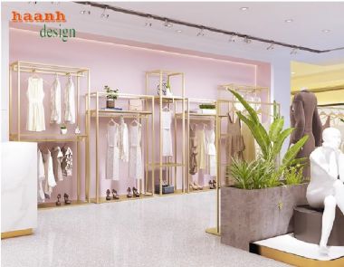 Kệ sắt treo quần áo thời trang cao cấp – Thiết kế theo yêu cầu-KST 005