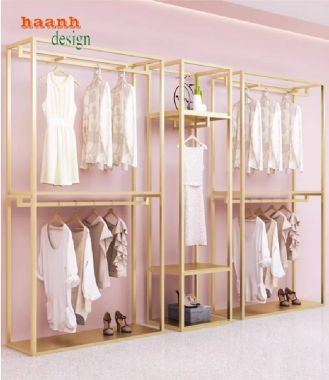 Kệ sắt treo quần áo thời trang cao cấp – Thiết kế theo yêu cầu-KST 005