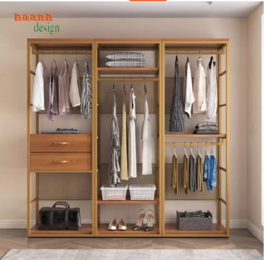 Chắc chắn và bền bỉ từ kệ sắt treo quần áo-KST 003