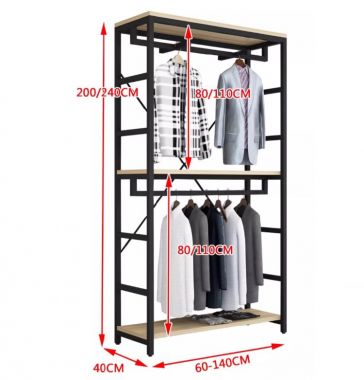 Thỏa sức sáng tạo cùng kệ treo quần áo sắt-KST 004