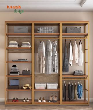 Chắc chắn và bền bỉ từ kệ sắt treo quần áo-KST 003