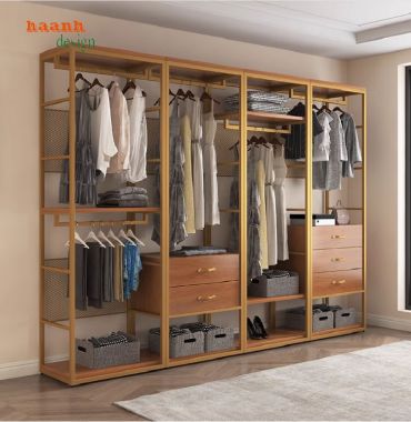Chắc chắn và bền bỉ từ kệ sắt treo quần áo-KST 003