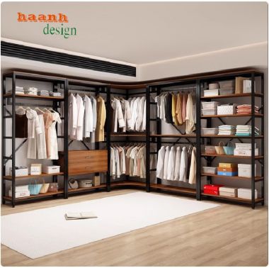Kệ treo quần áo khung sắt hiện đại – Bền đẹp, tiện ích-KST 008