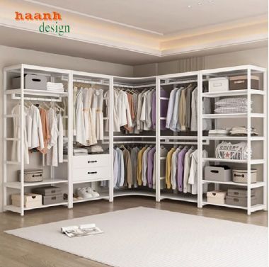 Khám phá những mẫu kệ khung sắt treo quần áo đẹp mắt-KST 002