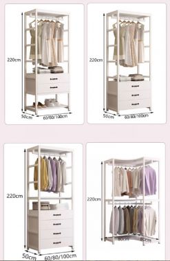 Khám phá những mẫu kệ khung sắt treo quần áo đẹp mắt-KST 002