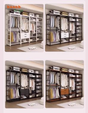 Khám phá những mẫu kệ khung sắt treo quần áo đẹp mắt-KST 002