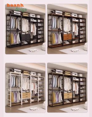 Khám phá những mẫu kệ khung sắt treo quần áo đẹp mắt-KST 002