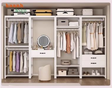 Khám phá những mẫu kệ khung sắt treo quần áo đẹp mắt-KST 002