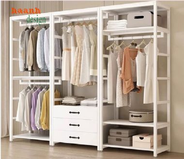 Khám phá những mẫu kệ khung sắt treo quần áo đẹp mắt-KST 002