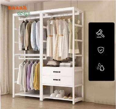 Khám phá những mẫu kệ khung sắt treo quần áo đẹp mắt-KST 002