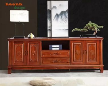 Kệ Tivi Giả Cổ Nhiều Ngăn Cho Phòng Khách - KTV 017