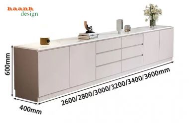 Kệ Tivi Gỗ Công Nghiệp Dáng Dài Nhiều Ngăn Kéo - KCH 012