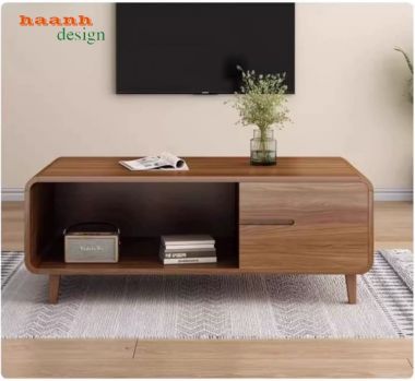 Kệ Tivi Gỗ Veneer Óc Chó Cao Cấp Cho Gia Đình-KCH 010