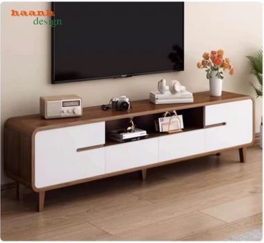 Kệ Tivi Gỗ Veneer Óc Chó Cao Cấp Cho Gia Đình-KCH 010