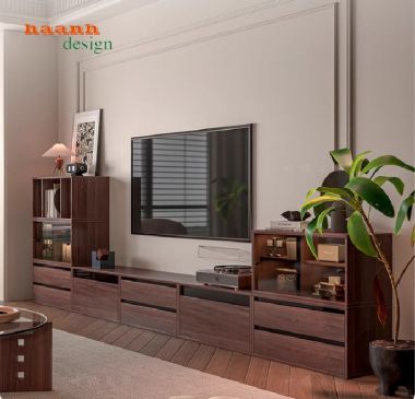 Mẫu kệ tivi gỗ công nghiệp đẹp cho phòng khách hiện đại-KCH 007