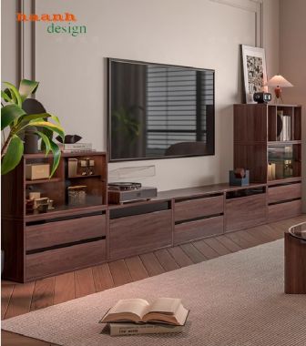 Mẫu kệ tivi gỗ công nghiệp đẹp cho phòng khách hiện đại-KCH 007