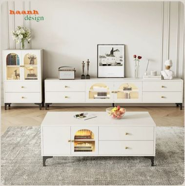 Mẫu kệ tivi gỗ công nghiệp đẹp cho phòng khách hiện đại-KCH 007