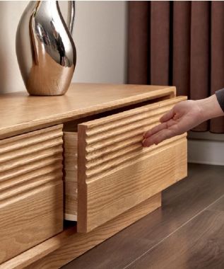 Mẫu kệ tivi phòng khách gỗ sồi đáng mua nhất năm 2025-KTH 011