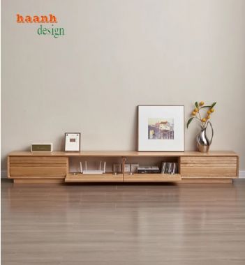 Mẫu kệ tivi phòng khách gỗ sồi đáng mua nhất năm 2025-KTH 011