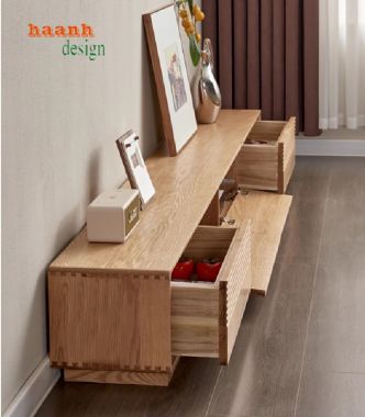 Mẫu kệ tivi phòng khách gỗ sồi đáng mua nhất năm 2025-KTH 011