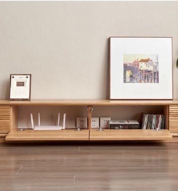 Mẫu kệ tivi phòng khách gỗ sồi đáng mua nhất năm 2025-KTH 011