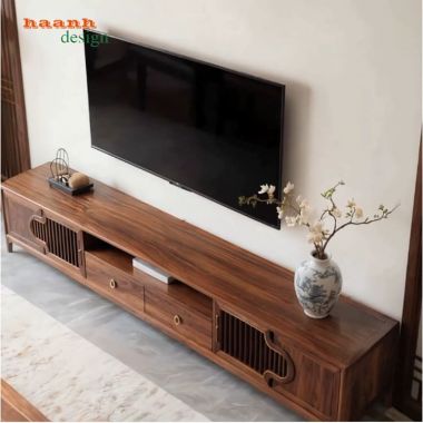 Kệ tivi cao cấp từ gỗ óc chó Bắc Mỹ nhập khẩu-KTH 014