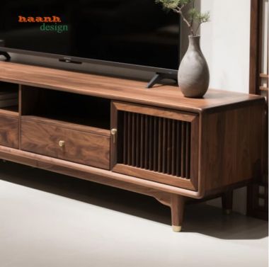 Mẫu Kệ Tivi Đẹp Gỗ Óc Chó Cao Cấp Nhập Khẩu Bắc Mỹ-KTH 013