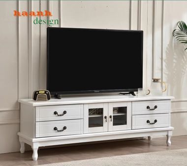 Kệ ti vi gỗ phòng khách tân cổ điển châu âu sang trọng KTD 003