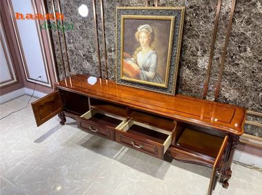 Kệ TV Phòng Khách Tân Cổ Điển Châu Âu - Sang Trọng và Tinh Tế KTD 004