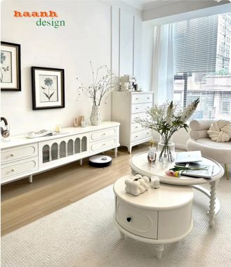 Kệ Tivi Cổ Điển Phong Cách Pháp Đẹp Tinh Tế-KTD 011