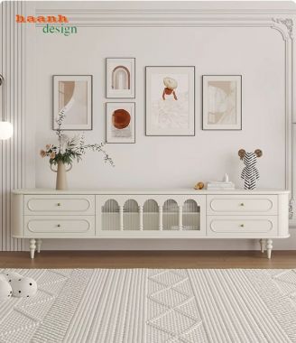 Kệ Tivi Cổ Điển Phong Cách Pháp Đẹp Tinh Tế-KTD 011