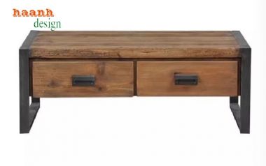 Bùng nổ xu hướng kệ tivi phòng khách sắt gỗ hiện đại-KSG 001