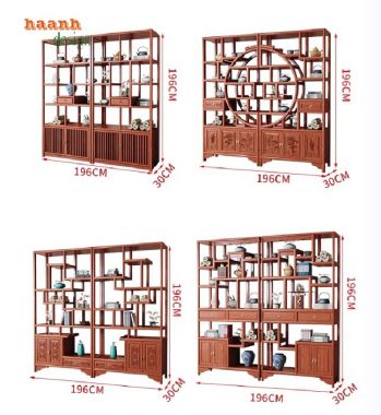 Kệ Gỗ Bày Đồ Trang Trí – Tô Điểm Không Gian Sống-KTT 014
