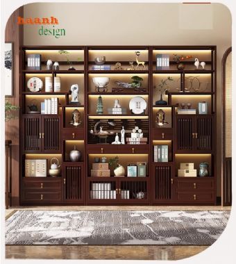 Sáng tạo không gian với kệ gỗ trang trí bày đồ-KTT 012