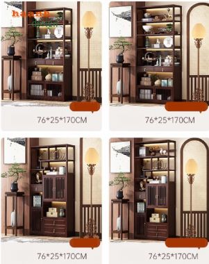 Sáng tạo không gian với kệ gỗ trang trí bày đồ-KTT 012