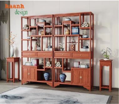 Kệ Gỗ Bày Đồ Trang Trí – Tô Điểm Không Gian Sống-KTT 014