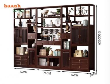 Sáng tạo không gian với kệ gỗ trang trí bày đồ-KTT 012