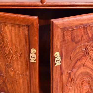 Khung kệ gỗ trang trí phòng khách – Bền đẹp theo thời gian-KTT 016