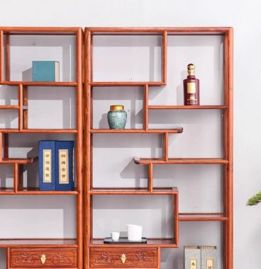 Khung kệ gỗ trang trí phòng khách – Bền đẹp theo thời gian-KTT 016