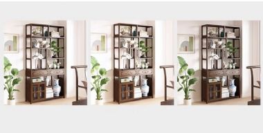 Giá trị sử dụng của kệ trang trí gỗ sồi trong gia đình-KTT 009