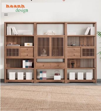 Tăng cường tính thẩm mỹ với kệ gỗ trang trí phòng khách-KTT 007