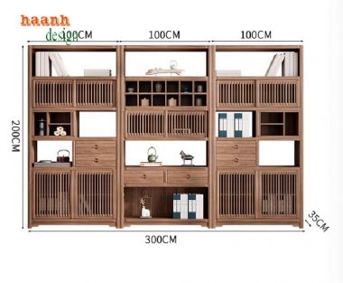 Tăng cường tính thẩm mỹ với kệ gỗ trang trí phòng khách-KTT 007