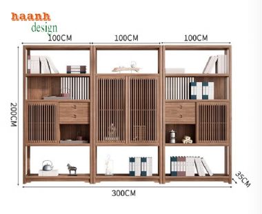 Tăng cường tính thẩm mỹ với kệ gỗ trang trí phòng khách-KTT 007