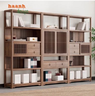 Tăng cường tính thẩm mỹ với kệ gỗ trang trí phòng khách-KTT 007