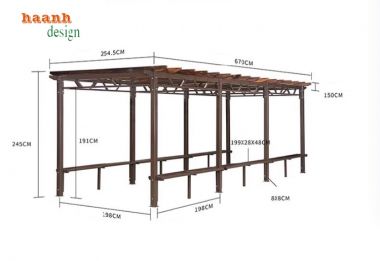 Nhà chòi kẽm sân vườn - Điểm nhấn cho không gian ngoài trời-NSC 014