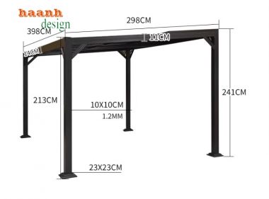 Nhà chòi kẽm sân vườn - Điểm nhấn cho không gian ngoài trời-NSC 014