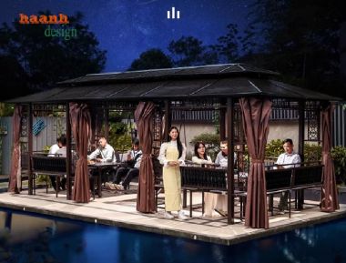 Mẫu chòi sân vườn hiện đại cao cấp – Tùy chỉnh theo yêu cầu-NSC 017