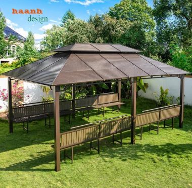 Trải nghiệm tiệc nướng tuyệt vời dưới nhà chòi kẽm sân vườn-NSC 016